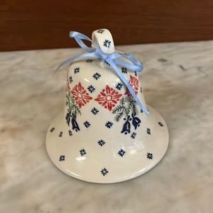 🆕 Christmas Bell 🔔-Boleslawiec-Polish Pottery